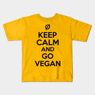 Keep calm and go vegan Kids T-Shirt